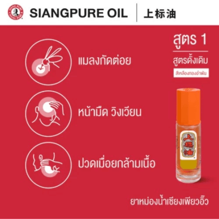 ยาหม่องน้ำ เซียงเพียว สูตร 1 ขนาด 3 ซีซี (ชนิดลูกลิ้ง) จำนวน 24 ชิ้น_2